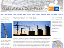 Tablet Screenshot of mcms.co.uk